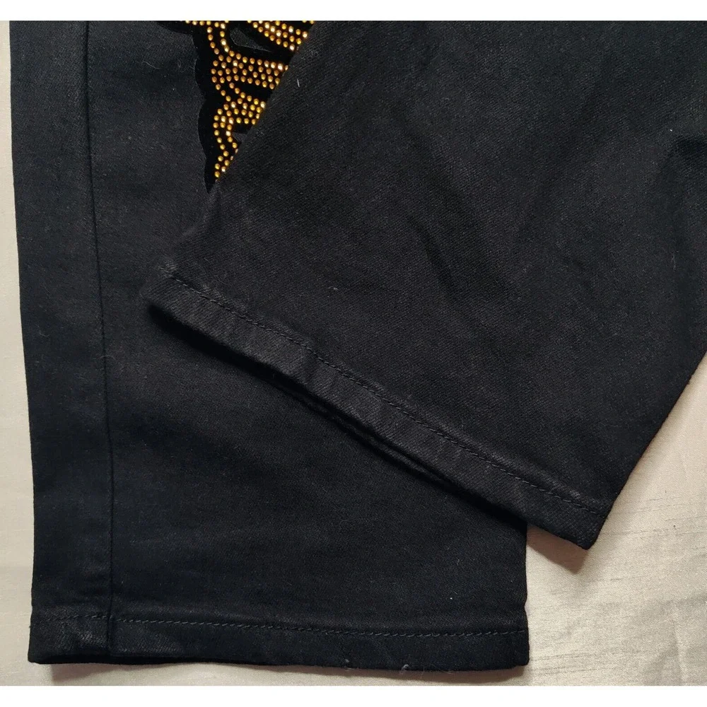 ROKU STUDIO STONED AND SUCCESSFUL Men 38 (Actual 40X34) Black Denim‎ Jeans